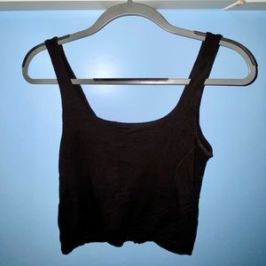Black crop top